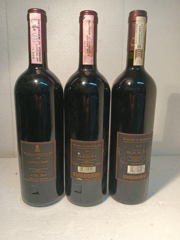2000 , 2003 & 2010 Banfi - Brunello di Montalcino - 3, Nieuw