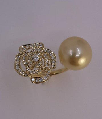 Ring - 18 karaat Geel goud, 12,8 mm ronde gouden South