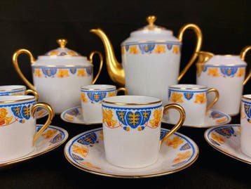 Merigot et Boisseuil Limoges - Koffieservies (15) -, Antiek en Kunst