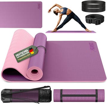 Yogamat - gymnastiekmat - 183x61 cm - antislip, fitnessmat,, Sport en Fitness, Overige Sport en Fitness, Verzenden, Nieuw