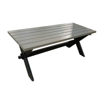 Industriële tafel met houten x-frame 177x75x72 cm, Ophalen of Verzenden, Nieuw in verpakking