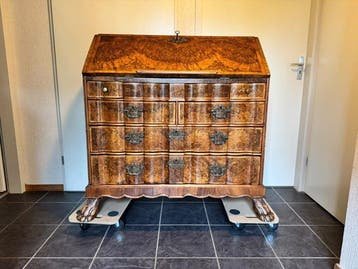 Settle (zitbank met hoge leuning) - Eik, Wortelnotenhout