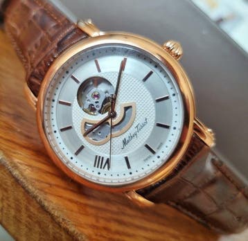 Mathey-Tissot - Swiss Automatic - Skeleton - Gold - Hands +