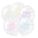 Geboorte Ballonnen Baby Shower Pastel 30cm 5st, Hobby & Loisirs créatifs, Articles de fête, Verzenden