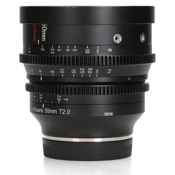 7Artisans 50mm T2.0 Spectrum - Sony FE - 1 jaar garantie, Ophalen of Verzenden, Comme neuf