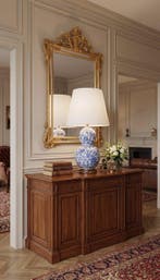 Ralph Lauren Home - Tafellamp - Porselein, Hout - Dubbele