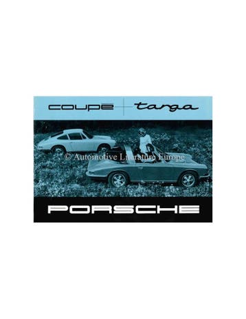 1968 PORSCHE 912 / 911 COUPÉ & TARGA BROCHURE DUITS