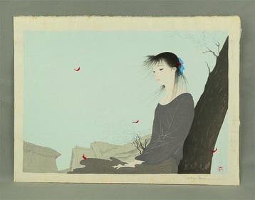 Original Woodblock Print - Kaze Kotoba  (Words of the