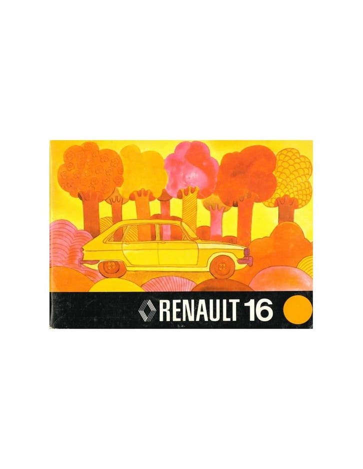 1973 RENAULT 16 INSTRUCTIEBOEKJE NEDERLANDS, Autos : Divers, Modes d'emploi & Notices d'utilisation, Enlèvement ou Envoi