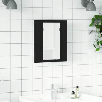 vidaXL Badkamerkast met spiegel en LED 40x12x45 cm acryl, Verzenden, Nieuw