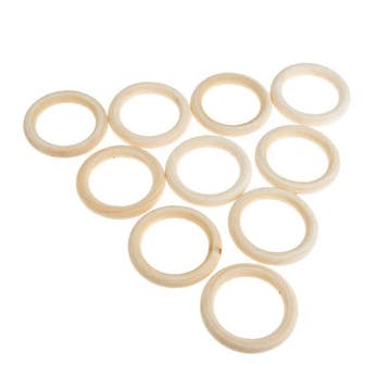 20x Houten Ringen 15mm, Verzamelen, Verzenden, Nieuw