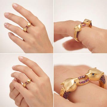 Sans prix de réserve - Bague Plaqué or 18 carats, Argent, Bijoux, Sacs & Beauté, Bagues
