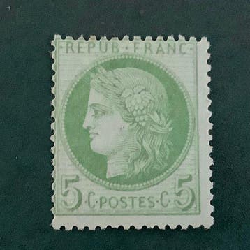 France 1872 - 5 cent Ceres Dentelez - MH - Yvert 53