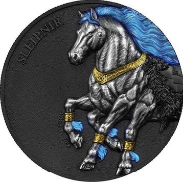Duitsland. 5 Mark 2026 – Beasts: Sleipnir – UDHR – 2 oz