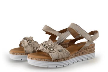 Gabor Sandalen in maat 39 Beige, Verzenden, Beige, Gabor, Sandalen of Muiltjes