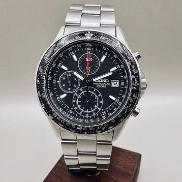Seiko - Pilots Chronograph - Zonder minimumprijs - Ref.