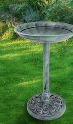 Table - Bain doiseaux décoratif vert - plastique à haute