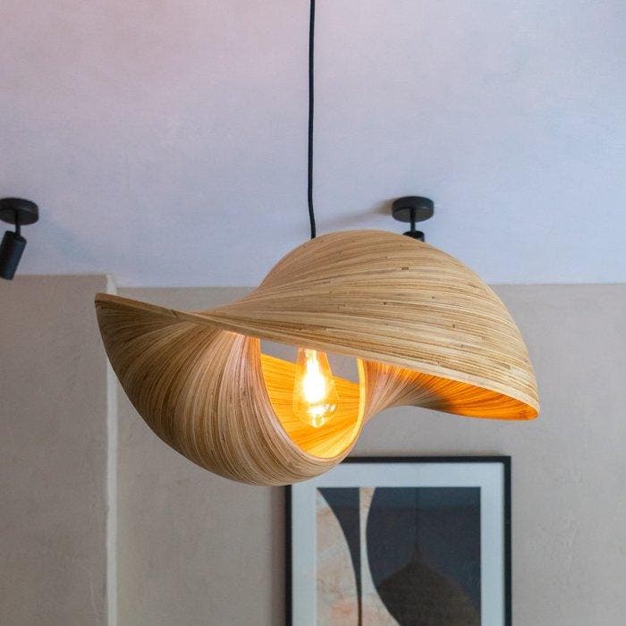Sooka Interior - Plafondlamp - Bamboe, Brons - Udara, Antiquités & Art, Art | Objets design