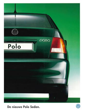 1995 VOLKSWAGEN POLO SEDAN BROCHURE NEDERLANDS, Ophalen of Verzenden