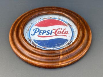 Pepsi - Enseigne publicitaire - Bois, Métal, Verre