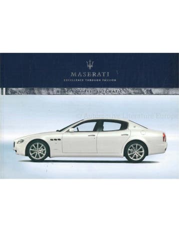 2007 MASERATI QUATTROPORTE V AUTOMATIC INSTRUCTIEBOEKJE