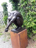 Naakte man in brons, Tuin en Terras, Nieuw, Metaal, Mensenbeeld