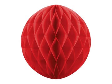 Honeycomb Bal Rood 20cm, Verzenden