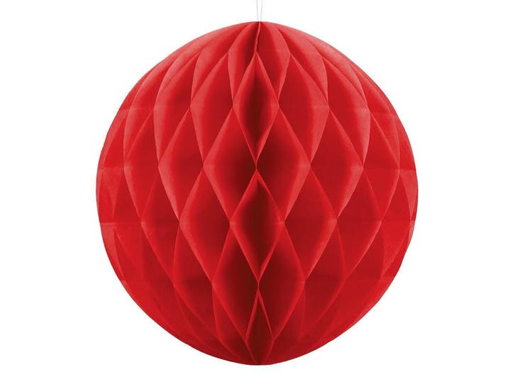 Honeycomb Bal Rood 20cm, Hobby & Loisirs créatifs, Articles de fête, Envoi