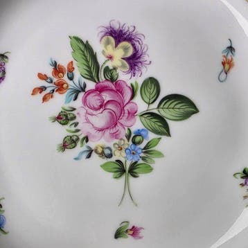 Herend - Bouquet de Saxe - Bord - Porselein, Antiquités & Art
