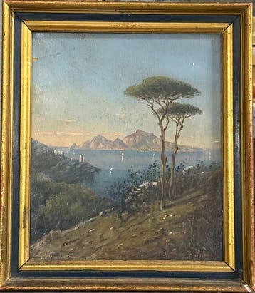 Achille Solari (1835-1884) - Veduta di Capri