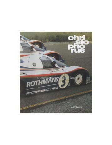 1982 PORSCHE CHRISTOPHORUS MAGAZINE 177 DUITS, Boeken, Ophalen of Verzenden, Nieuw