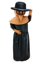 KIMU® Opblaas Kostuum Pestdokter Voodoo Opblaasbaar pak Pest, Ophalen of Verzenden