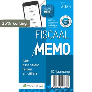 Fiscaal Memo / juli 2023 9789013170788, Verzenden
