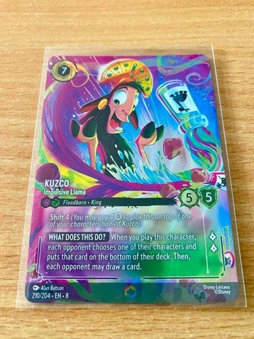 Disney - 1 Card - Disney Lorcana - Kuzco 210/204 Foil, Full