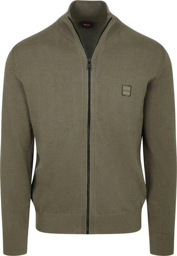 BOSS Kanozip Vest Donkergroen maat Maat 52/54 (L) Heren, Verzenden, Nieuw, Maat 52/54 (L), BOSS