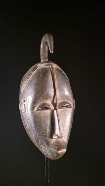 houten masker - Gouro - Ivoorkust (Zonder minimumprijs)