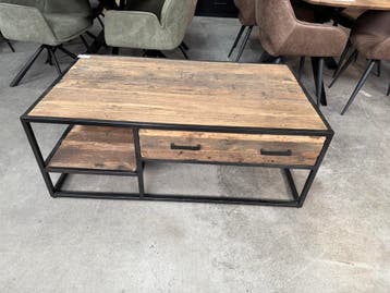 Salontafel recycled teakhout (nieuw, outlet), Huis en Inrichting, Tafels | Salontafels, Nieuw, Overige houtsoorten