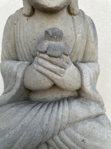 Statua di Buddha in fiore di loto | Scultura Balinese -