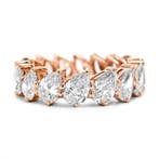 Ring - 14 karaat Roségoud - 5.68ct. tw. Diamant (Lab-grown), Nieuw