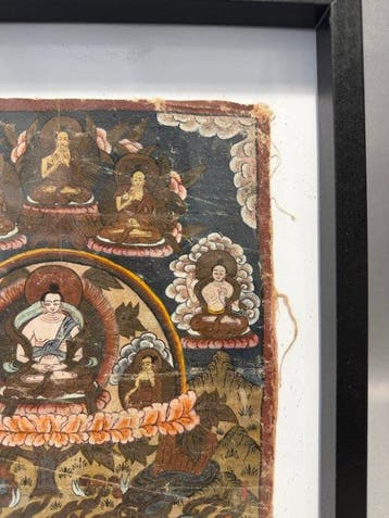 Tibetaans boeddhistisch thangka - Eind 20e eeuw