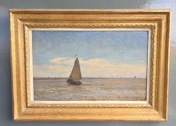 Willem Bastiaan Tholen (1860-1931) - Boot op rustig water