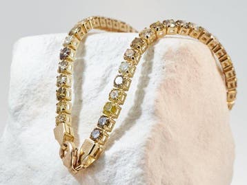 Zonder minimumprijs - Armband - 14 karaat Geel goud -
