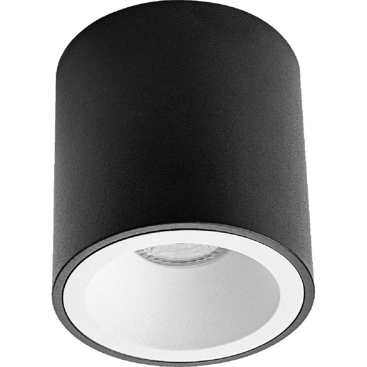 Pragmi Cliron Pro Opbouwspot GU10 – Mat Zwart/Wit Aluminium, Huis en Inrichting, Lampen | Overige, Nieuw, Verzenden