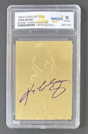 1996/97 Fleer 23KT Gold Kobe Bryant Rookie - Purple, Nieuw
