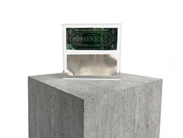 Karl Lagasse - NEW Sculpture *Double One dollar Green &