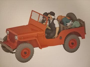 Tintin Hergé Moulinsart La Jeep Rouge Au pays de lor noir, Livres