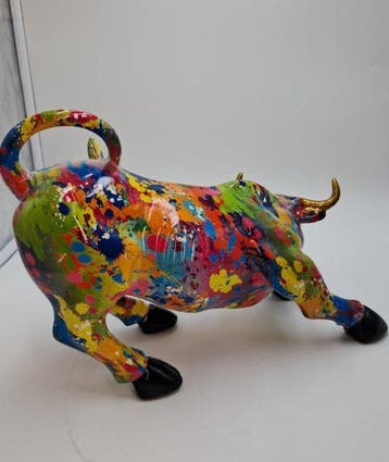 Beeldje - Cow Parade - XL Decorativo in Resina Stile Action