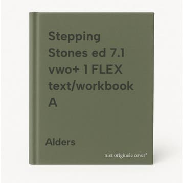 Stepping Stones ed 7.1 vwo+ 1 FLEX text/workbook A Alders, Boeken, Verzenden, Zo goed als nieuw, Alders