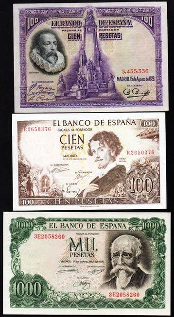 Espagne. - 10 Banknotes - Various Dates (Sans prix de