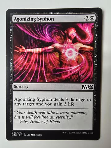 AGONIZING SYPHON (M20) (083/280 C) (MTG) (TRADING CARD)
